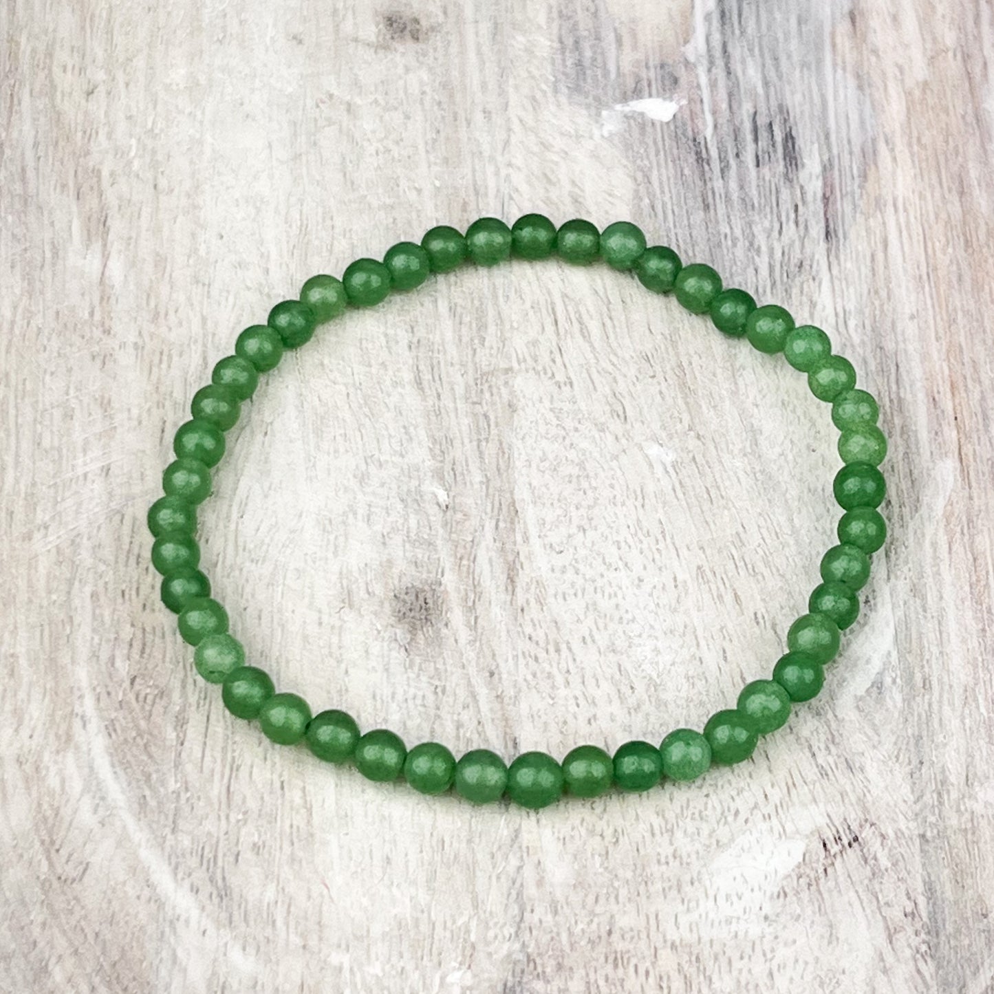 Green Adventurine Gemstone Bracelet 4mm