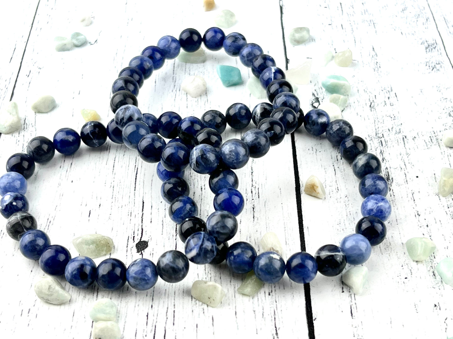 Sodalite Gemstone Bracelet 8mm