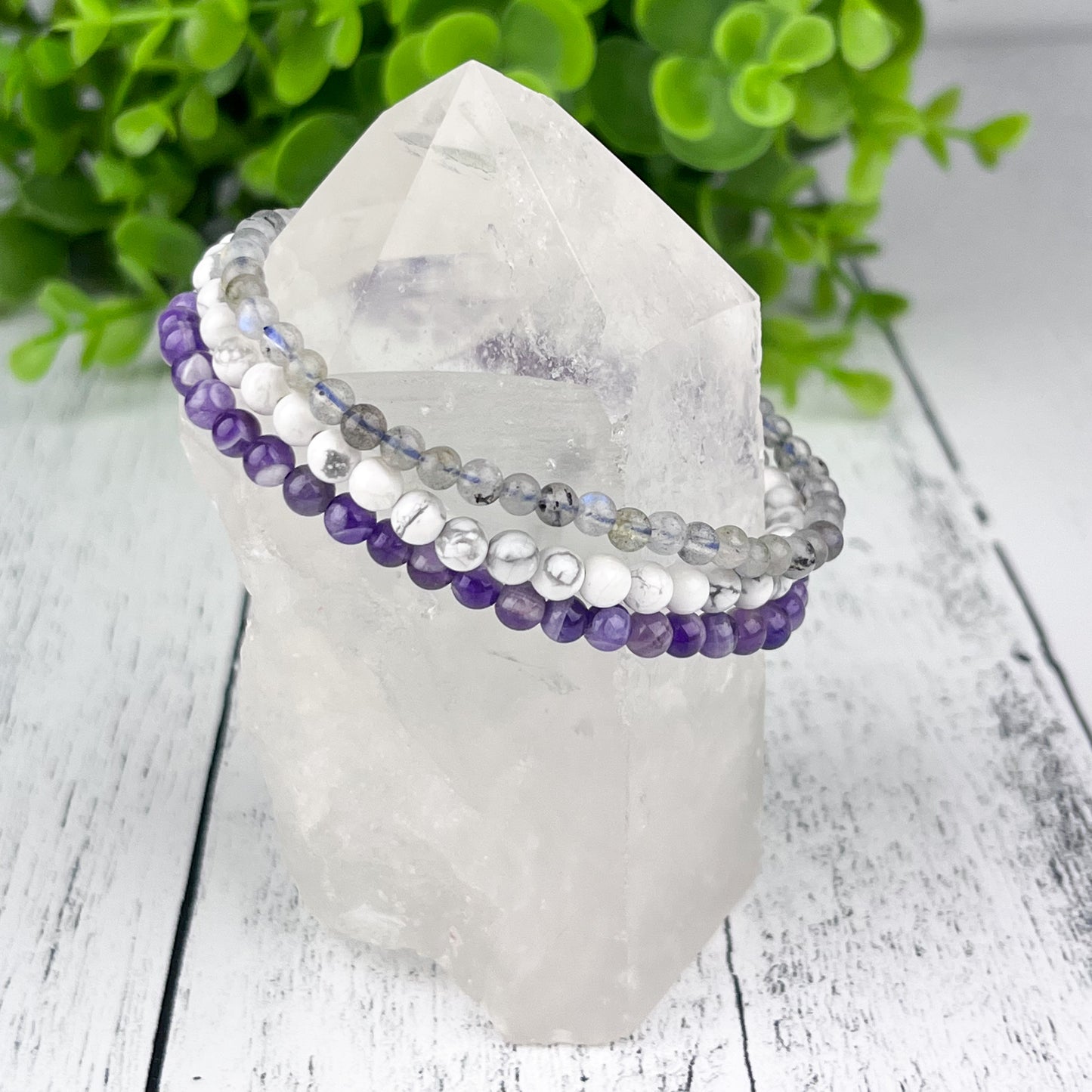 Serenity Stack Bracelet Set 4mm