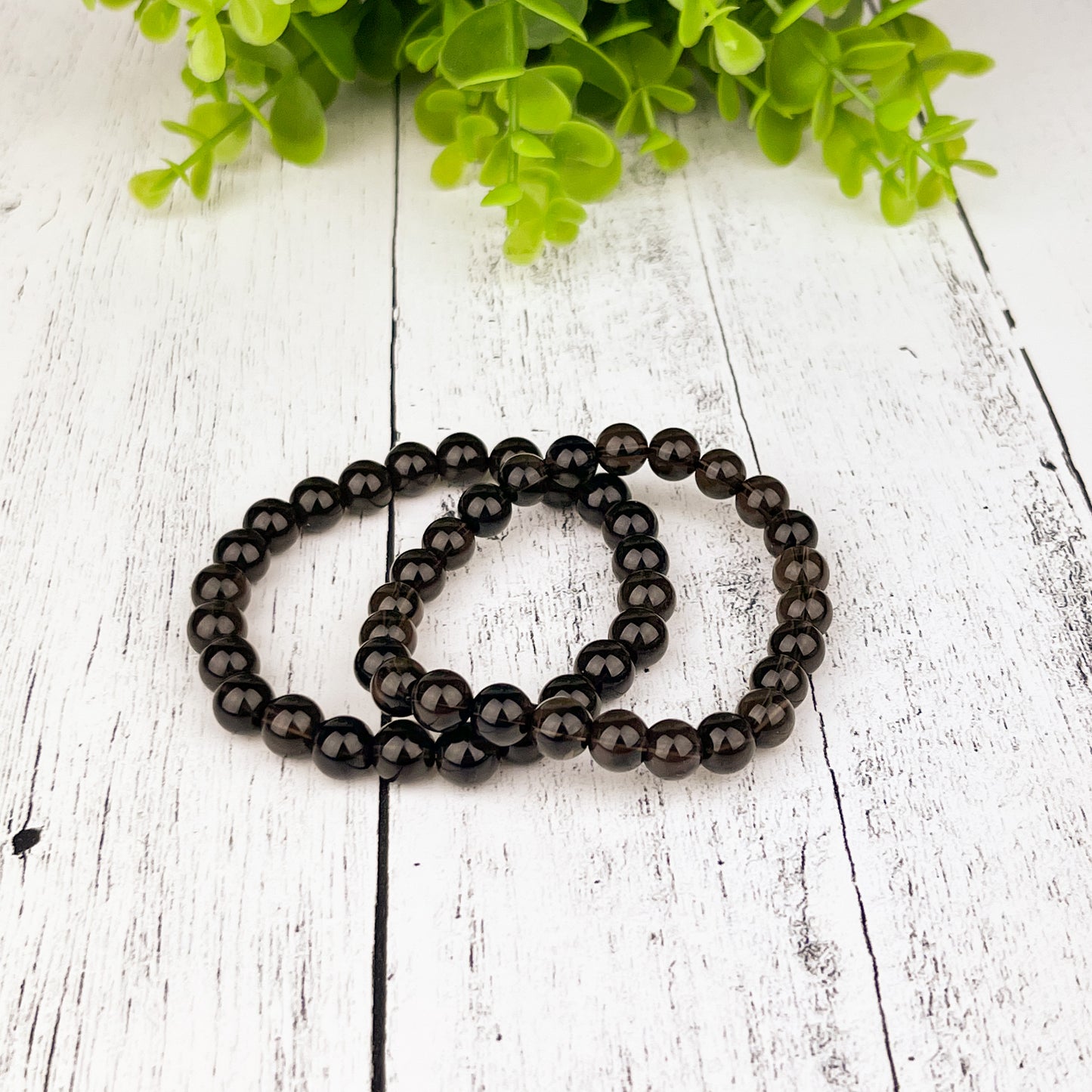 Smoky Quartz Gemstone Bracelet 8mm