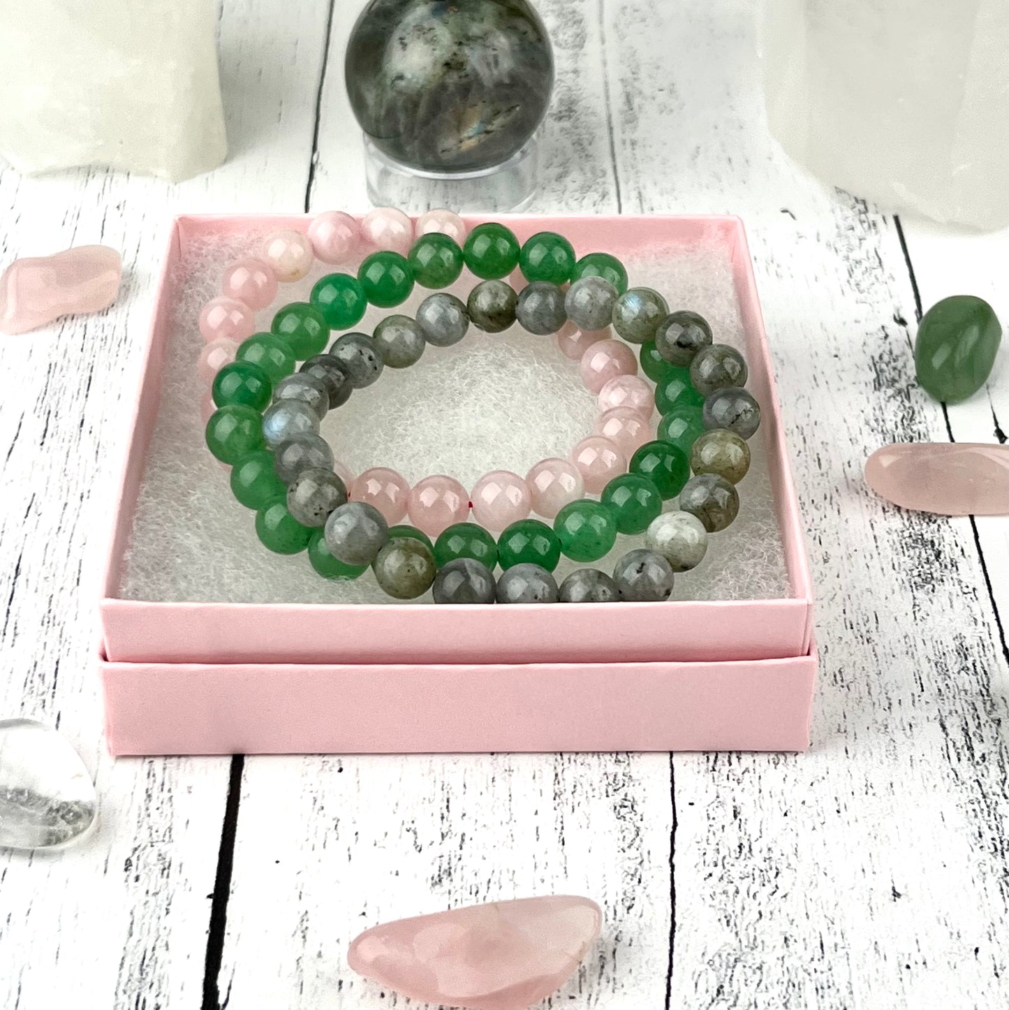 Happiness Stack Bracelet Set 8mm
