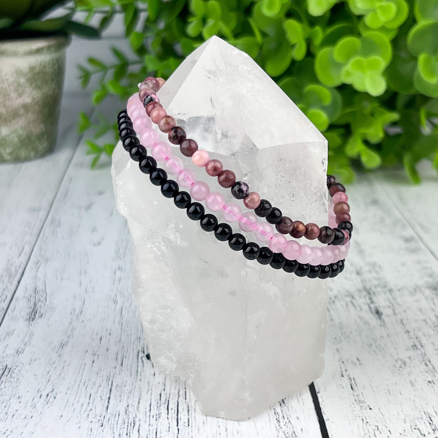 Stress Relief Stack Bracelet Set 4mm