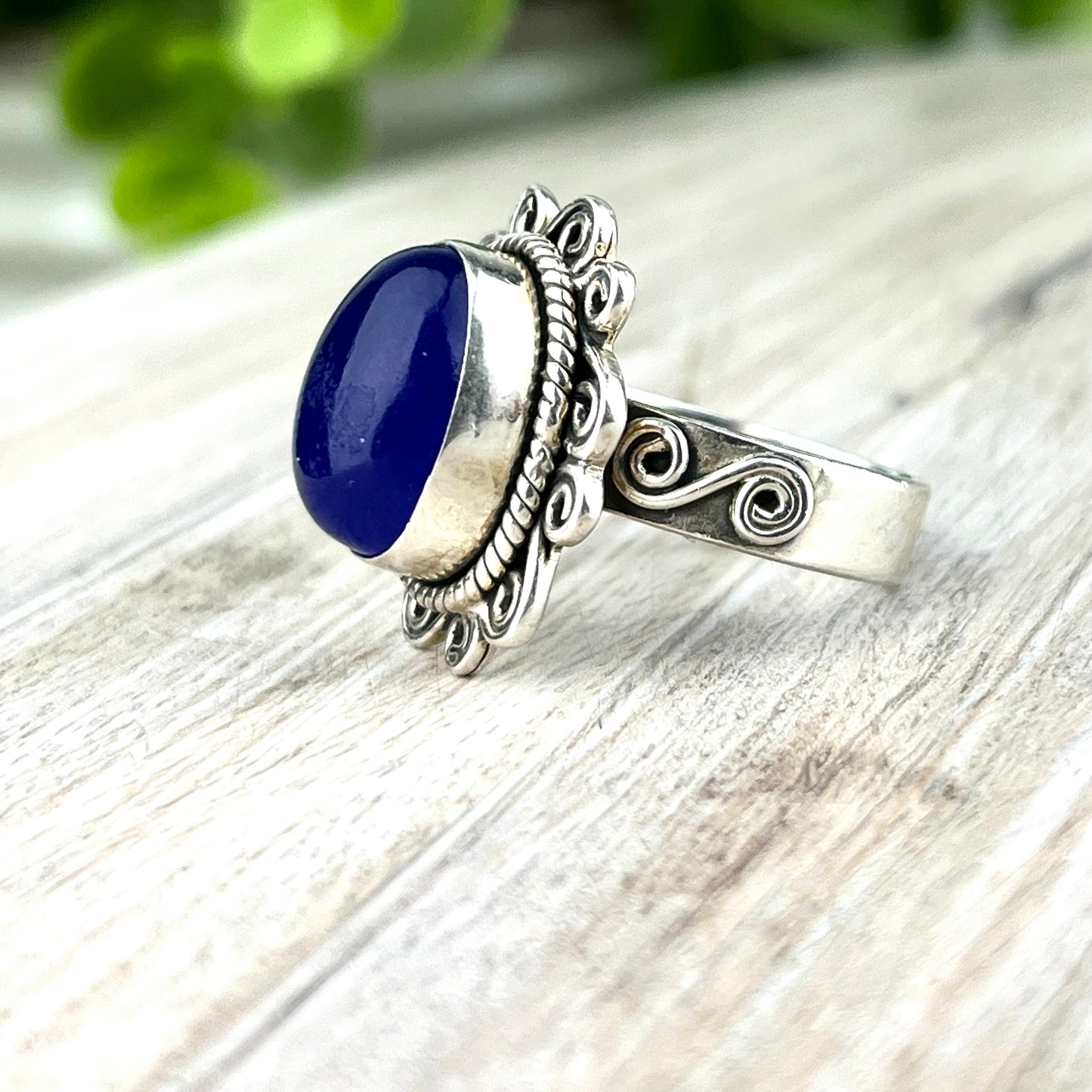 Chalcedony Gemstone .925 Sterling Silver Ring