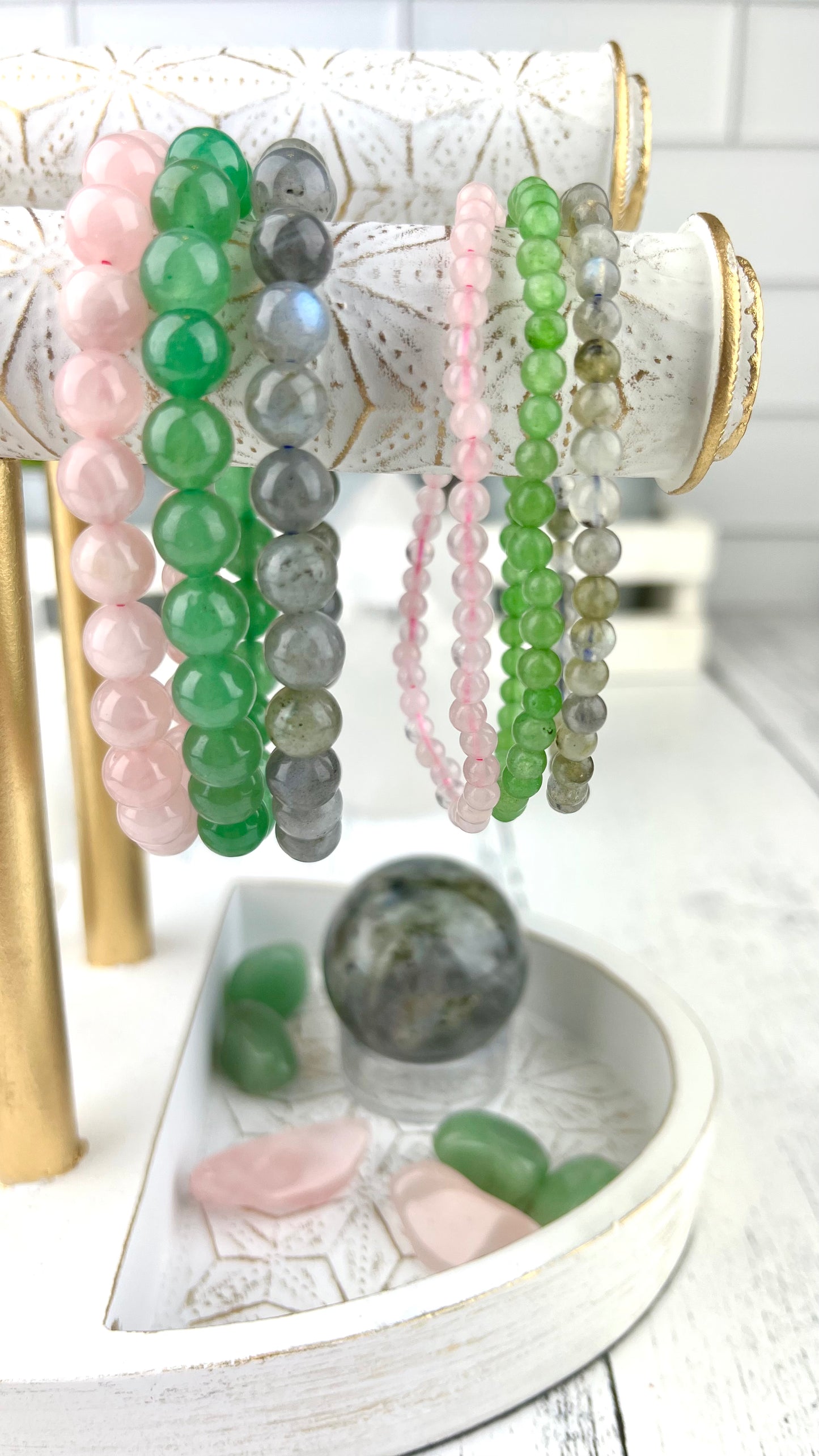 Happiness Stack Bracelet Set 4mm