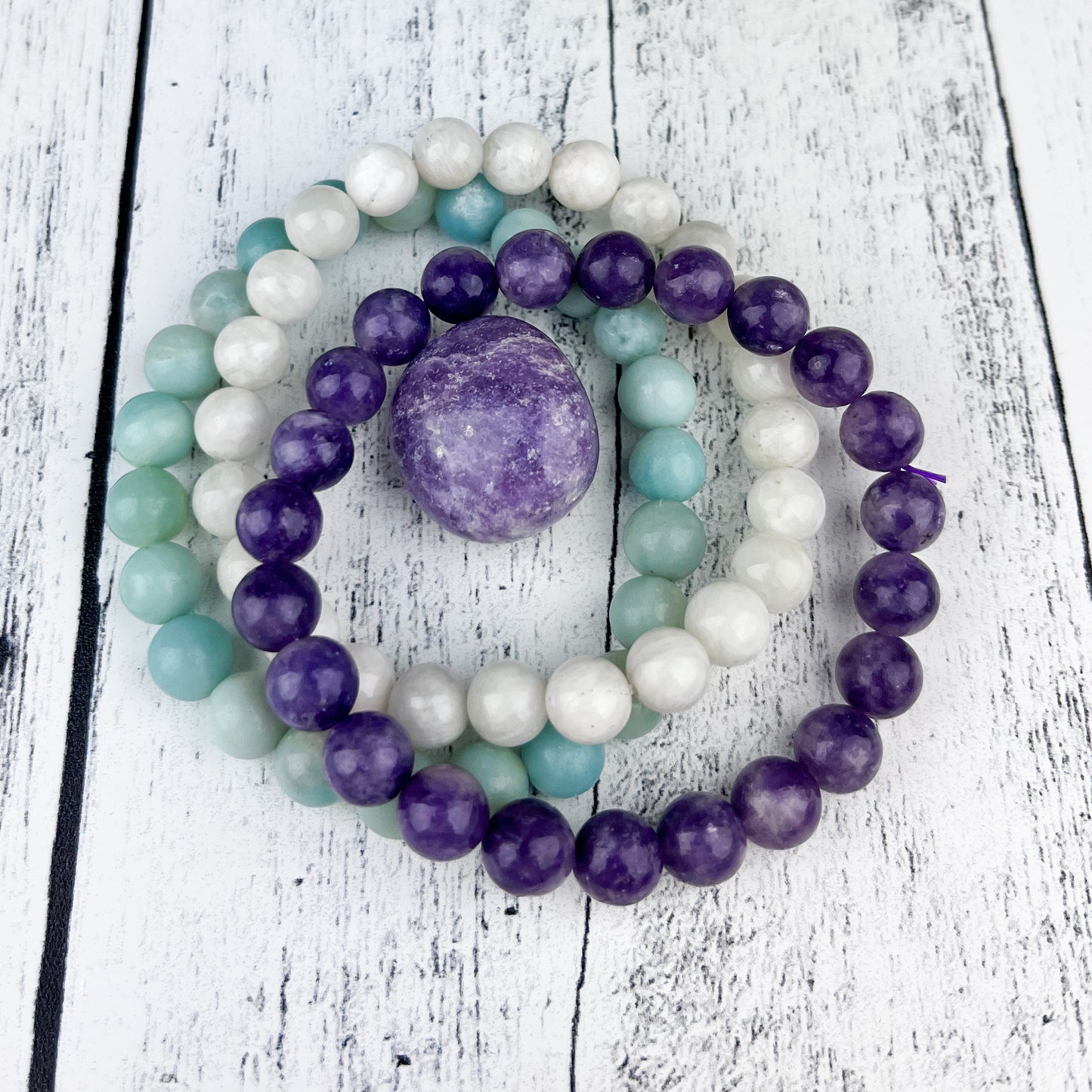 Harmony Stack Bracelet Set 8mm