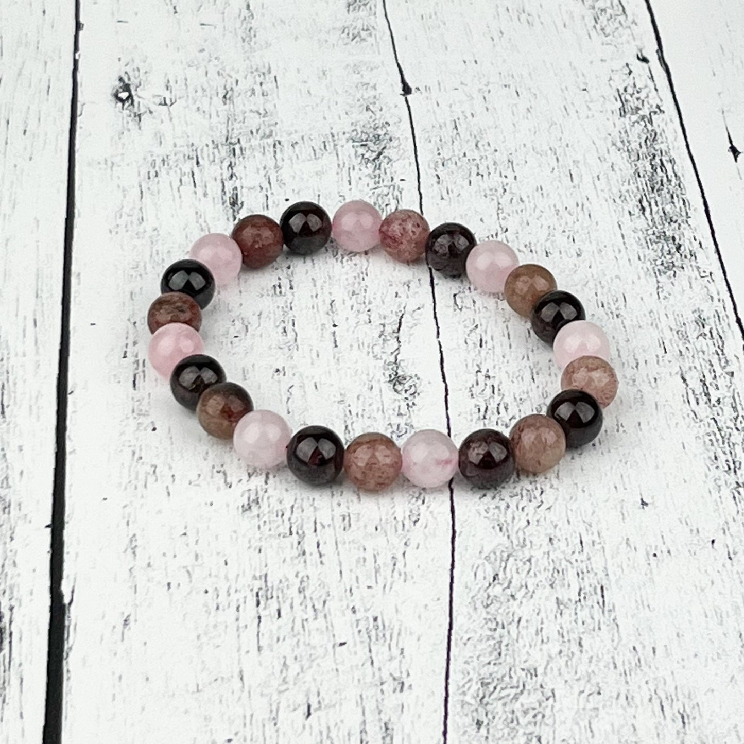 Heart Chakra Gemstone Bracelet 8mm
