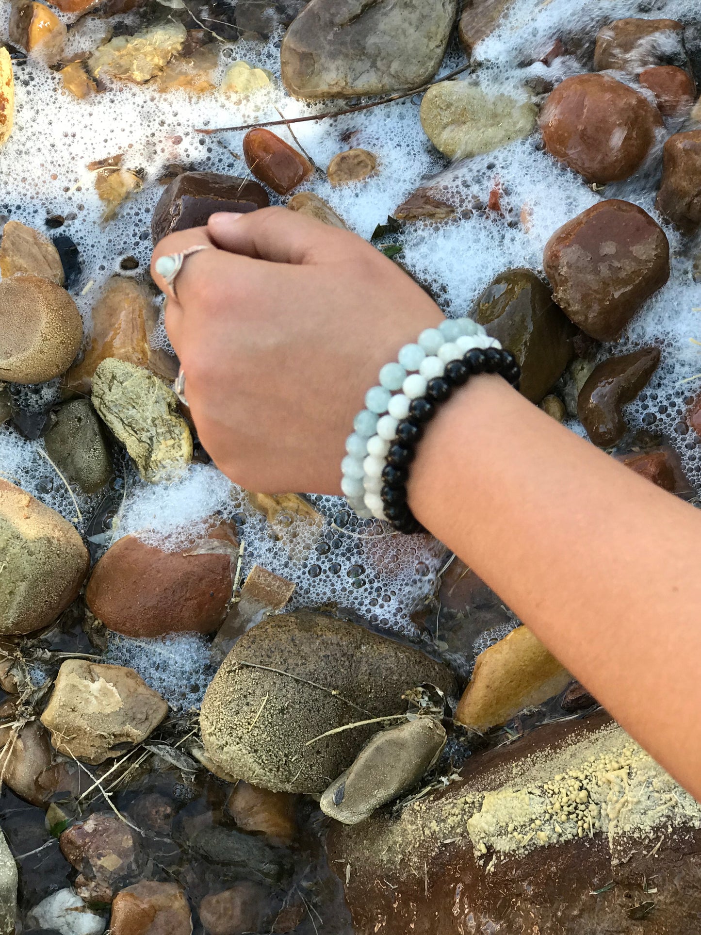 Black Tourmaline Gemstone Bracelet 8mm