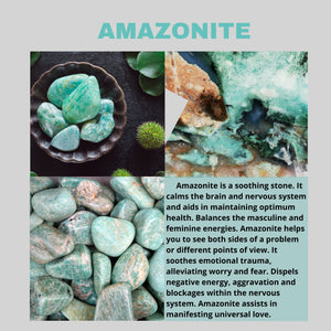 Amazonite crystals and raw gemstones for collectors and spiritual rituals