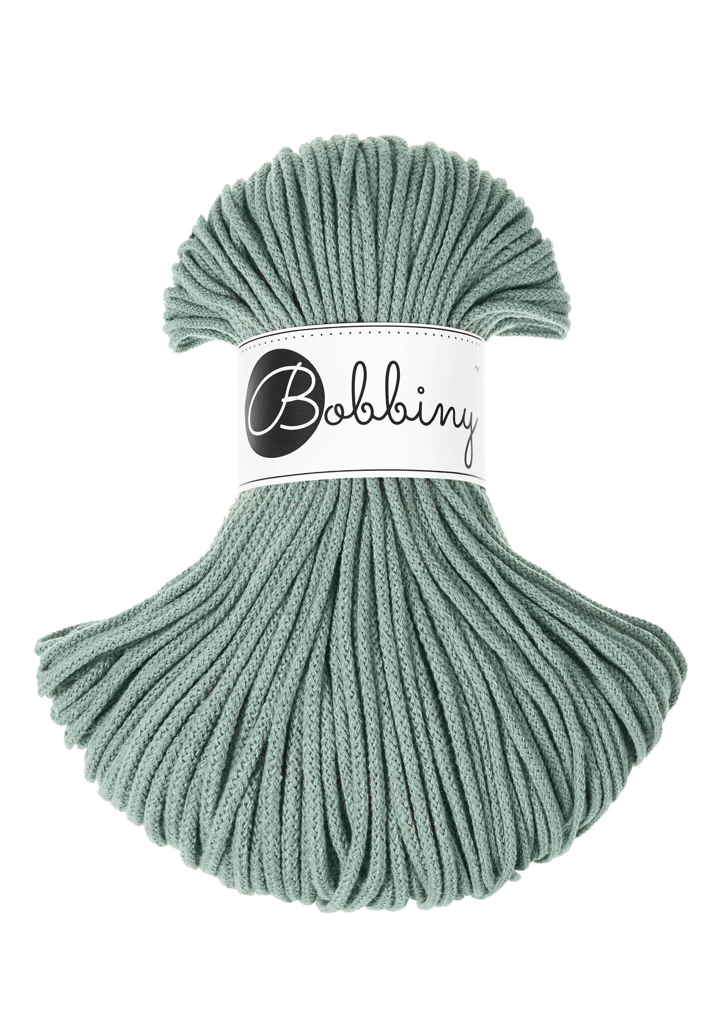 Macrame Cord 3mm Braided Cotton 100% recycled Cotton | Craft yarn | Macrame Supplies | BOBBINY