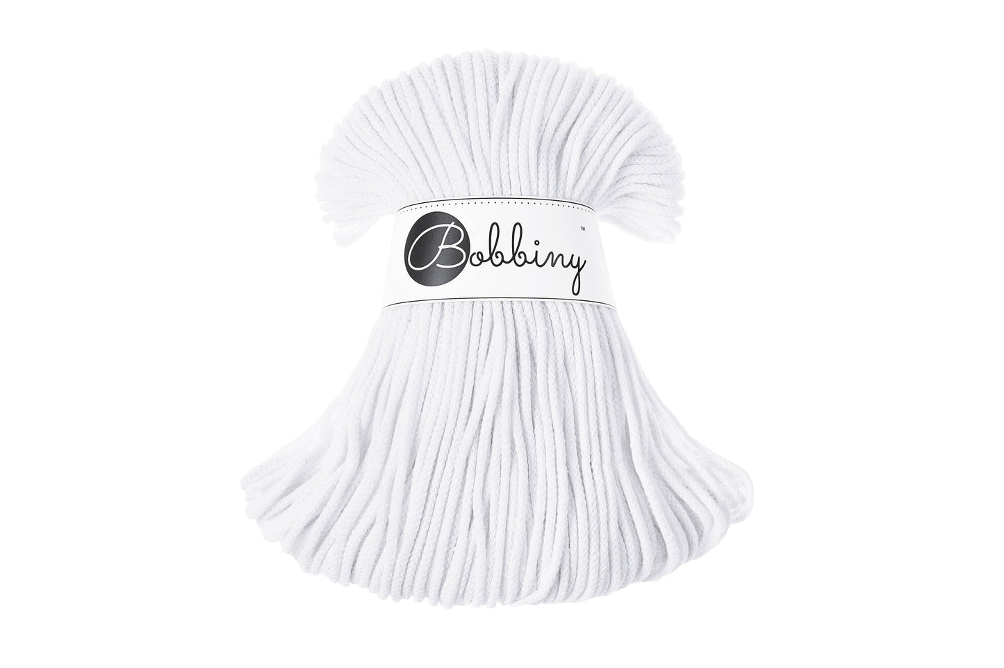 Macrame Cord 3mm Braided Cotton 100% recycled Cotton | Craft yarn | Macrame Supplies | BOBBINY