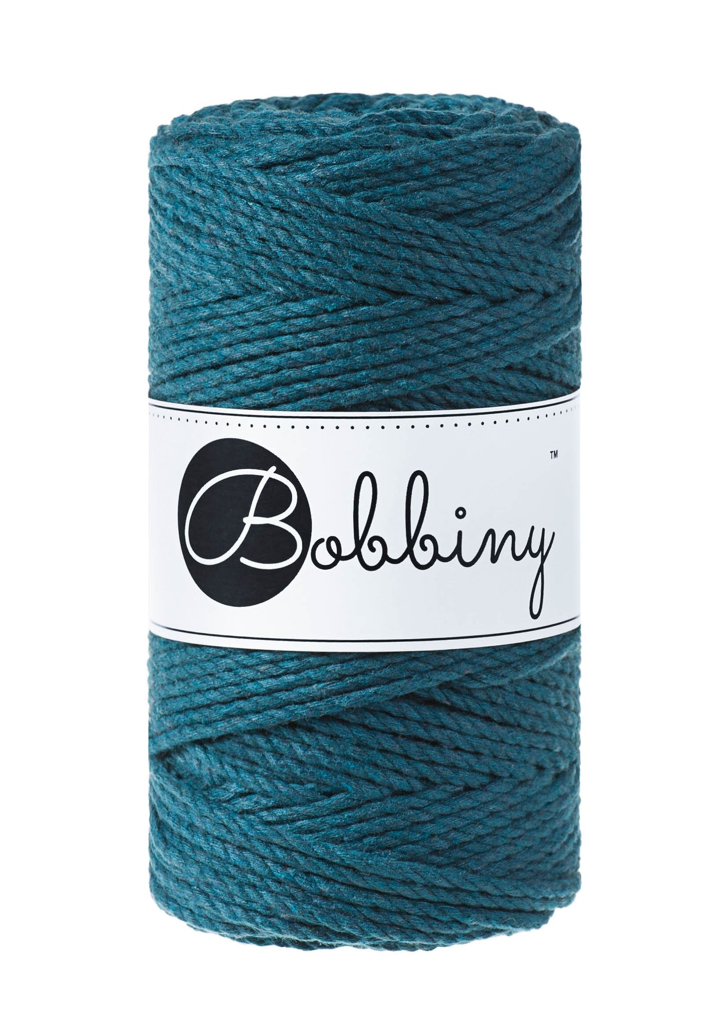 BOBBINY Macrame Rope 3mm 3ply 100% Recycled Cotton, Craft Rope for many DIY projects