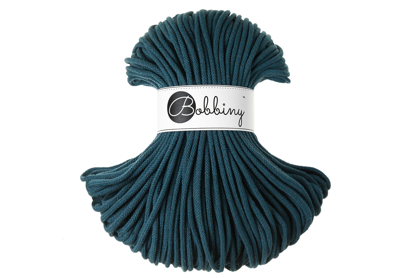 Macrame Cord 5mm Braided Cotton 100% recycled Cotton | Craft yarn | Macrame Supplies | BOBBINY