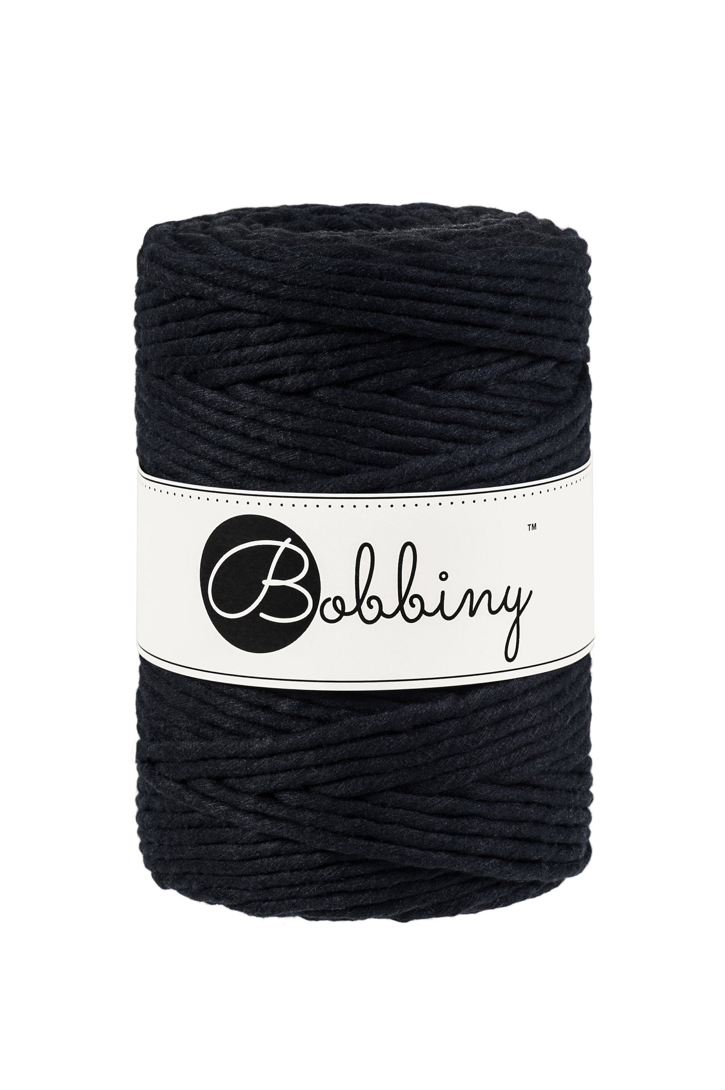 BOBBINY Macrame Cord 5mm Single Twist – 100% Recycled Cotton, Craft Rope in Many Colors