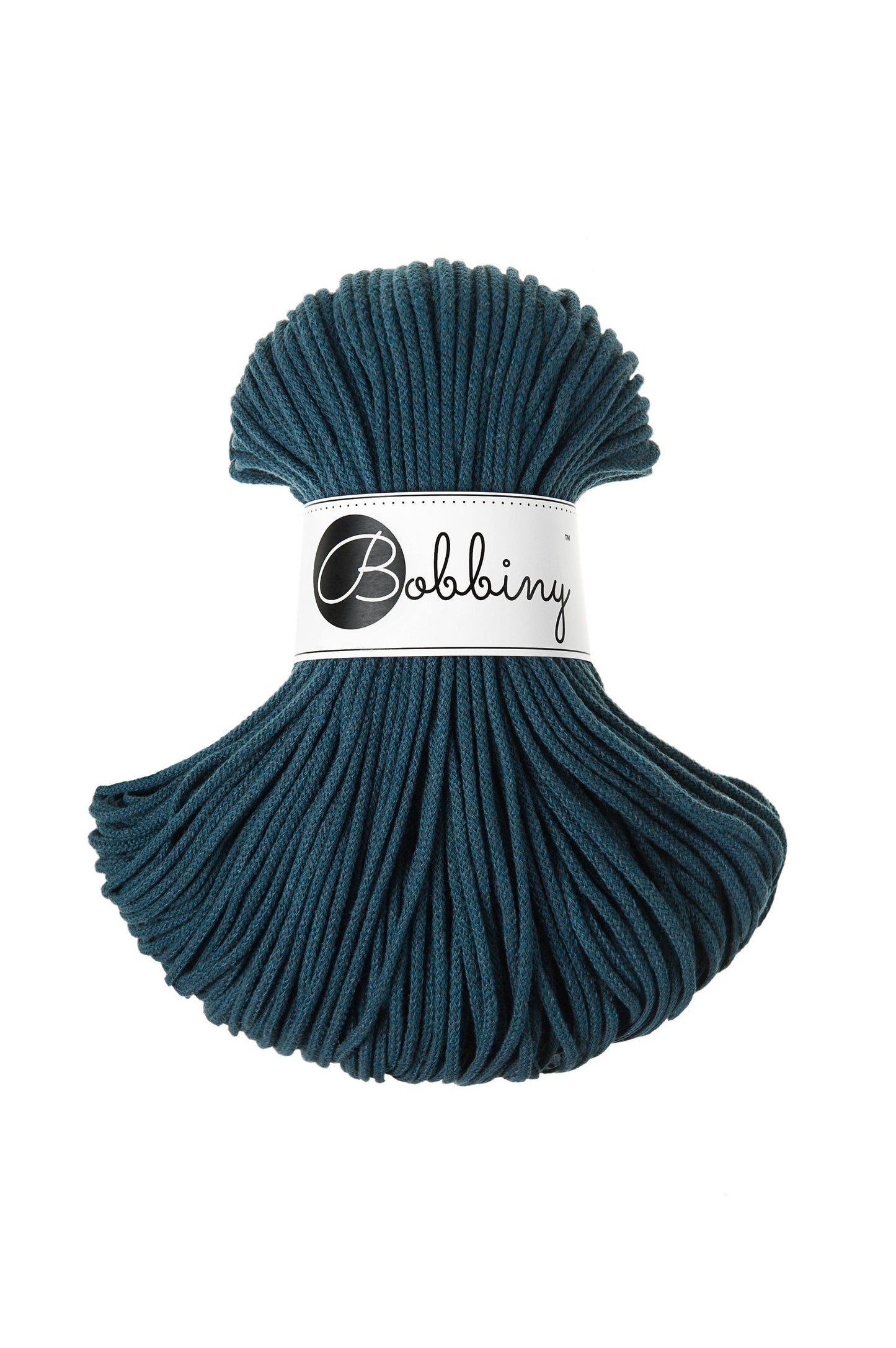 Macrame Cord 3mm Braided Cotton 100% recycled Cotton | Craft yarn | Macrame Supplies | BOBBINY
