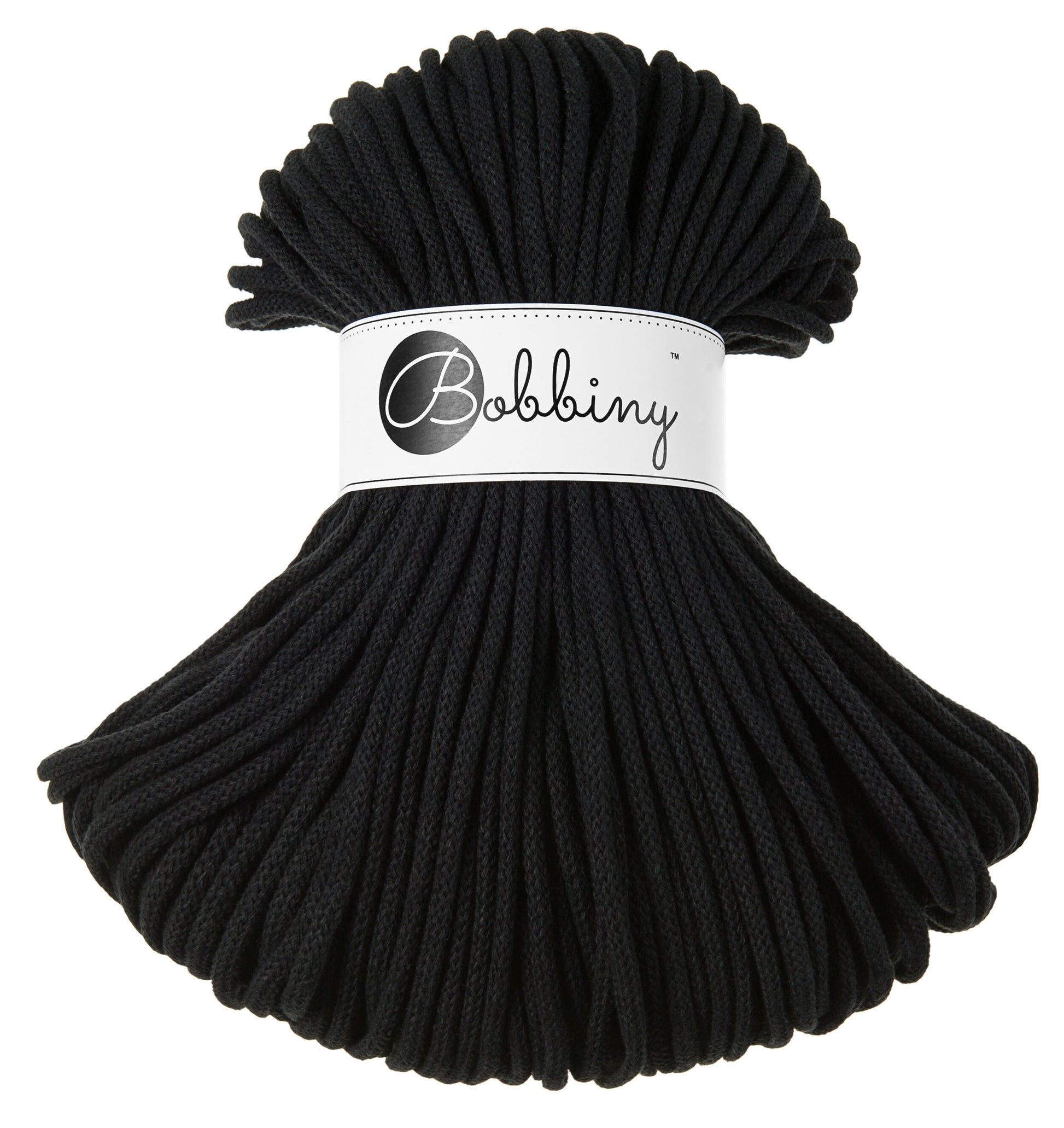 Macrame Cord 5mm Braided Cotton 100% recycled Cotton | Craft yarn | Macrame Supplies | BOBBINY
