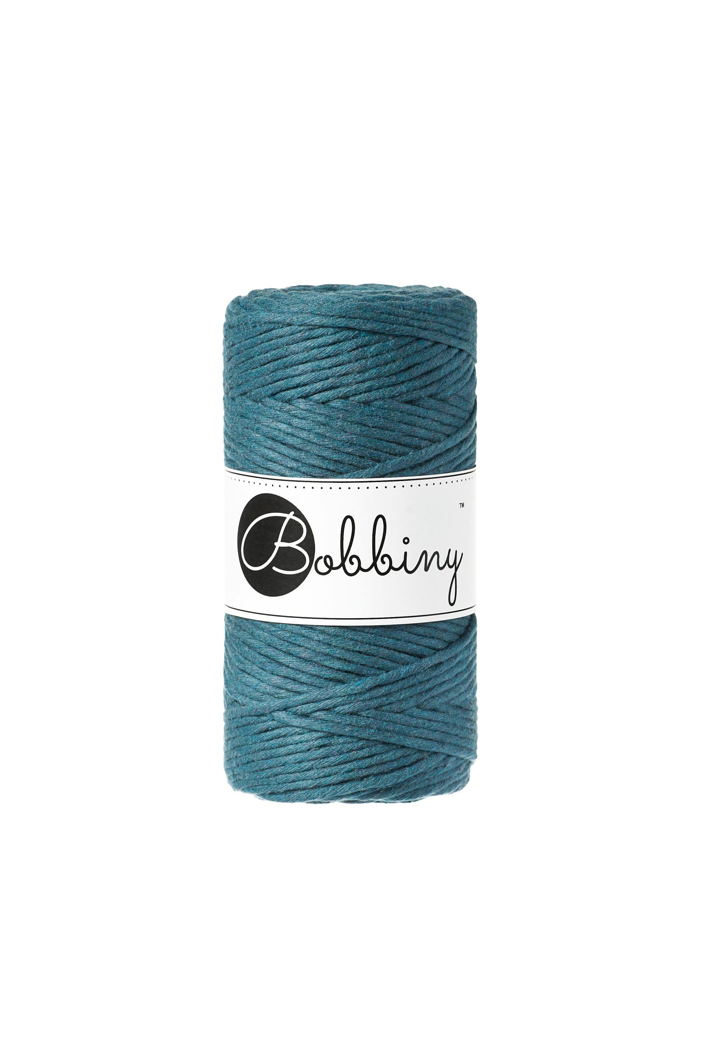 Bobbiny 3mm Single Twist Macrame Cord – Premium Full Spool Cotton Craft Rope in many colors