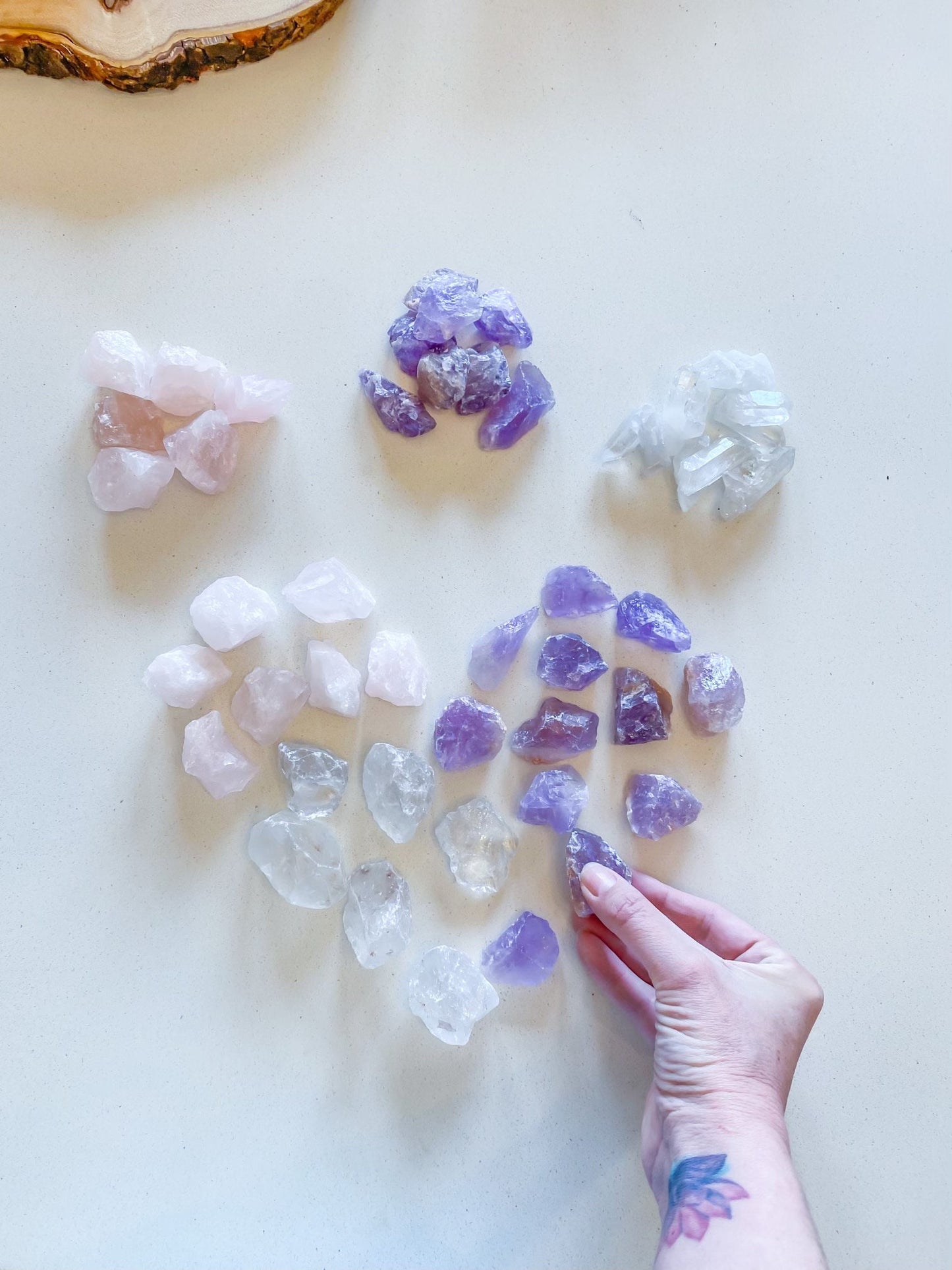Healing Rose Quartz Stones | Natural Raw Gemstones for Crystal Grids and Meditation | Heart Chakra Stone for Love and Calming Energy - Crystals for everyone • Crystals And Cord