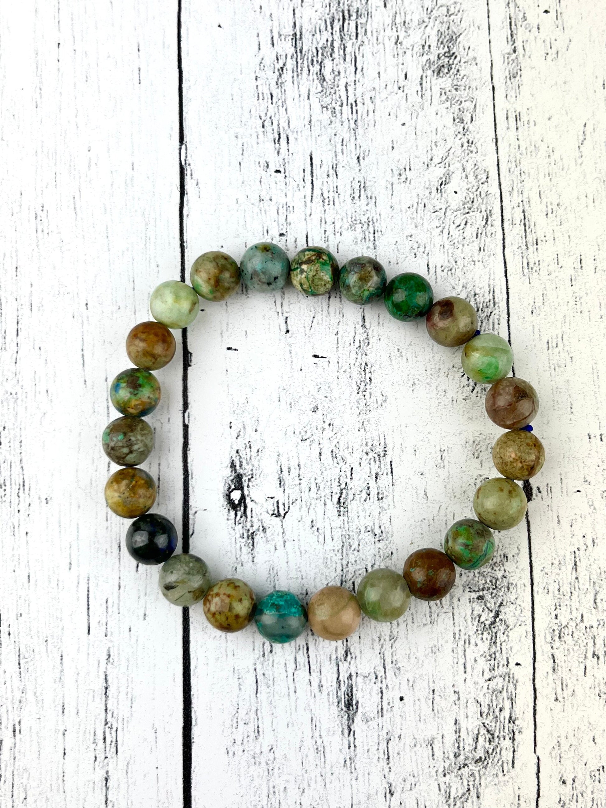 Chrysocolla Gemstone Bracelet 8mm