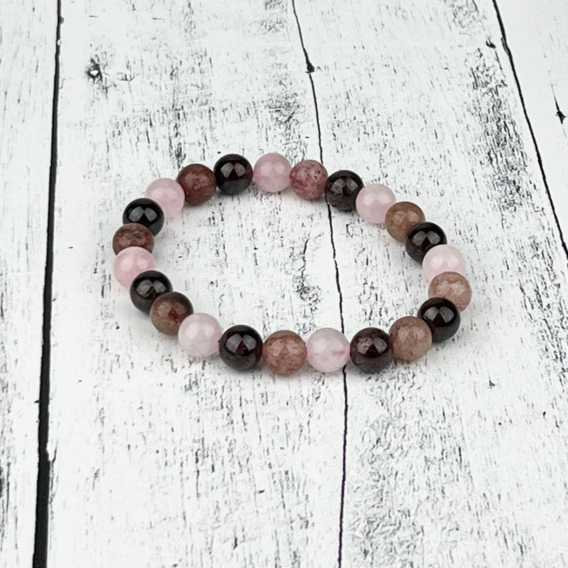 Heart Chakra Gemstone Bracelet 8mm