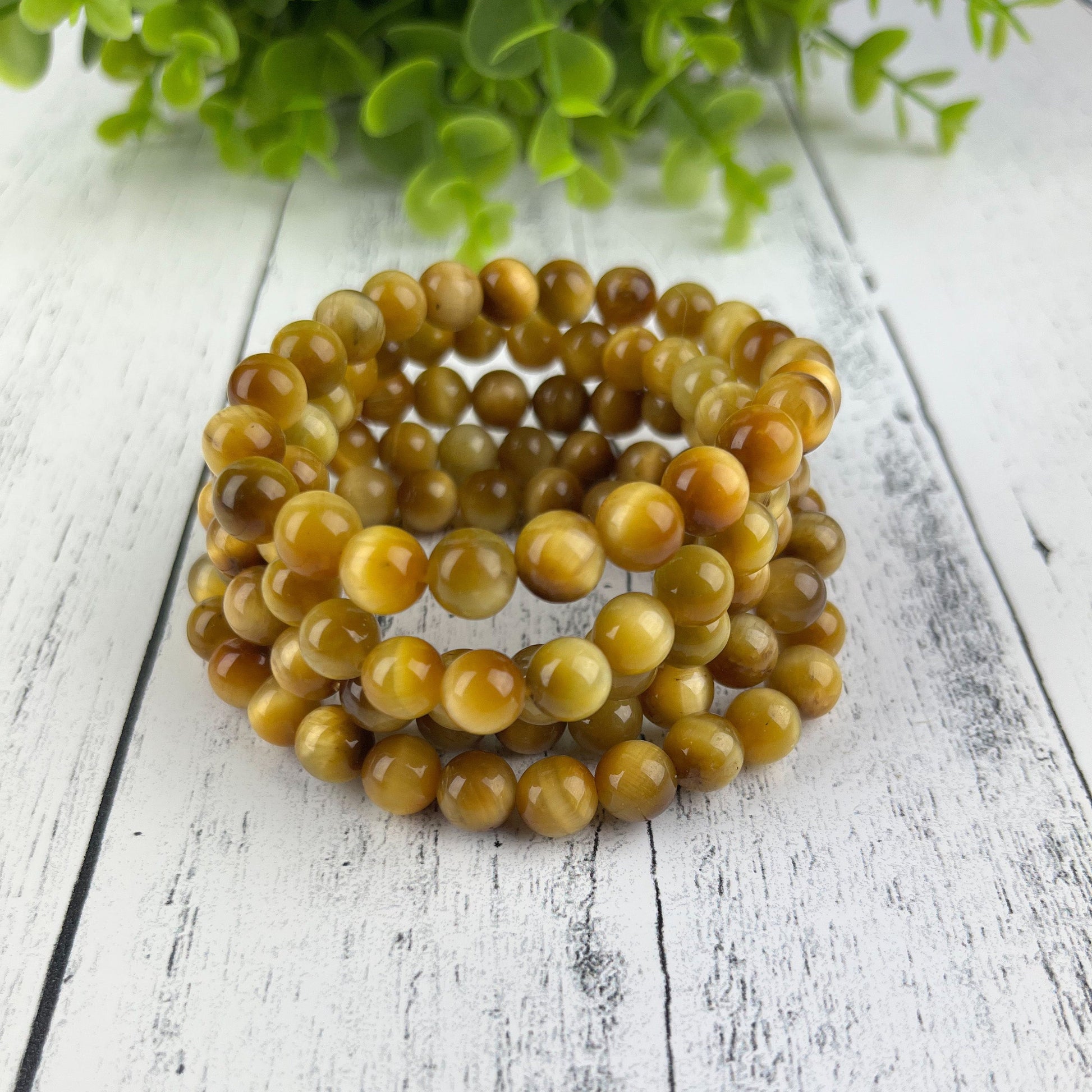 Tiger Eye Gemstone Bracelet 8mm