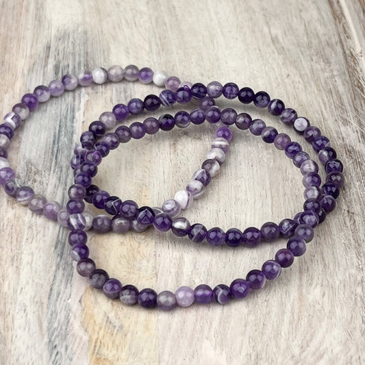 Amethyst Gemstone Bracelet 4mm