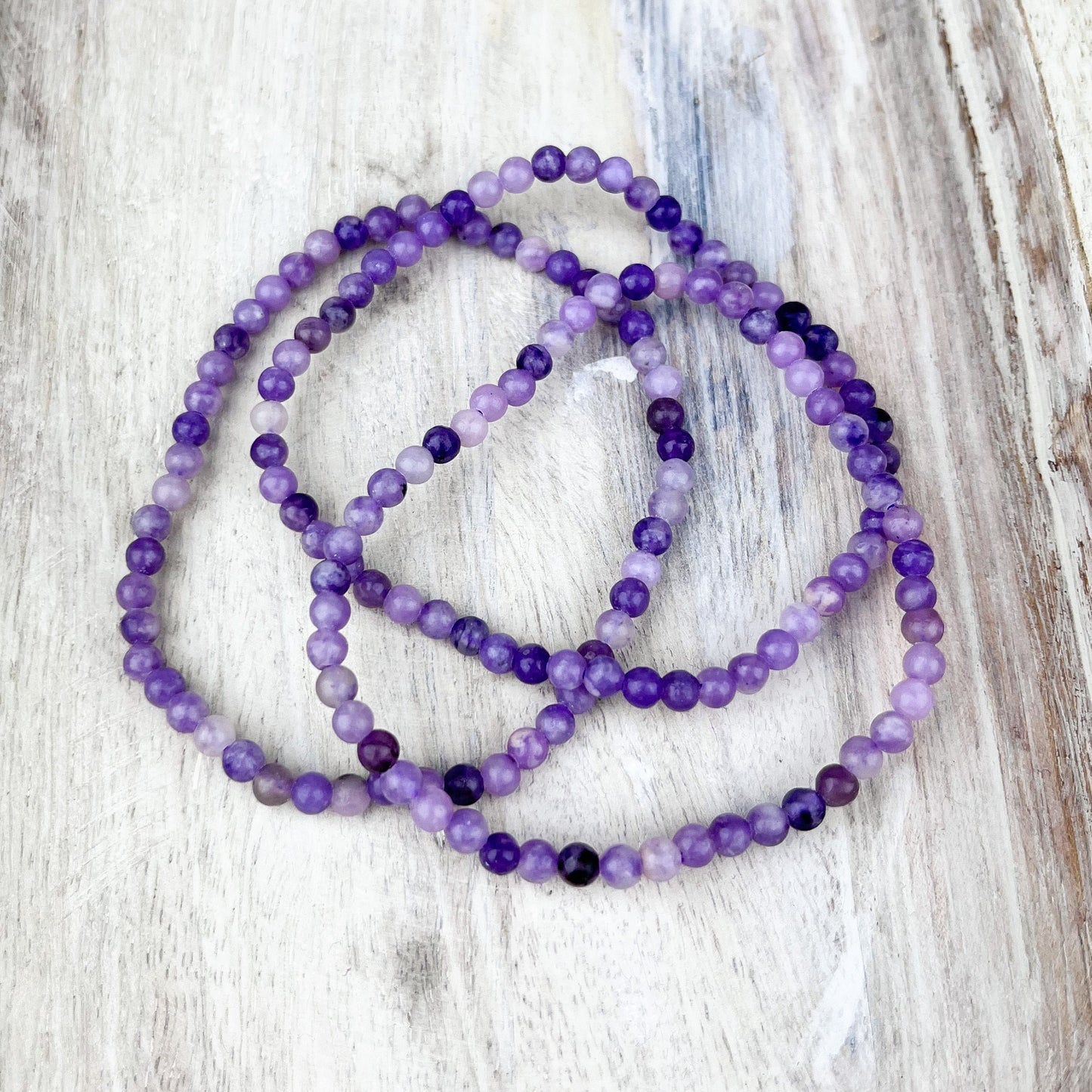 Lepidolite Gemstone Bracelet 4mm