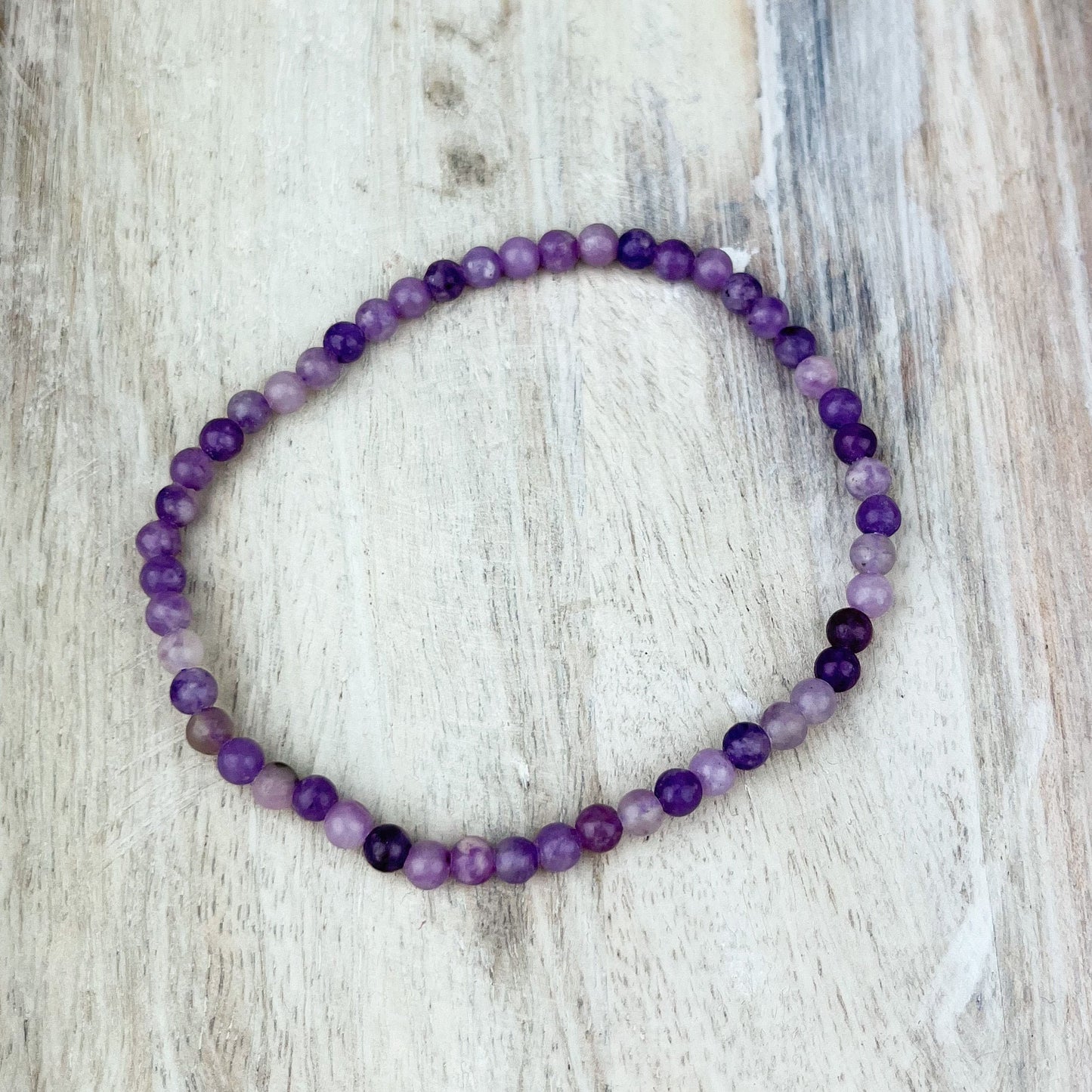 Lepidolite Gemstone Bracelet 4mm