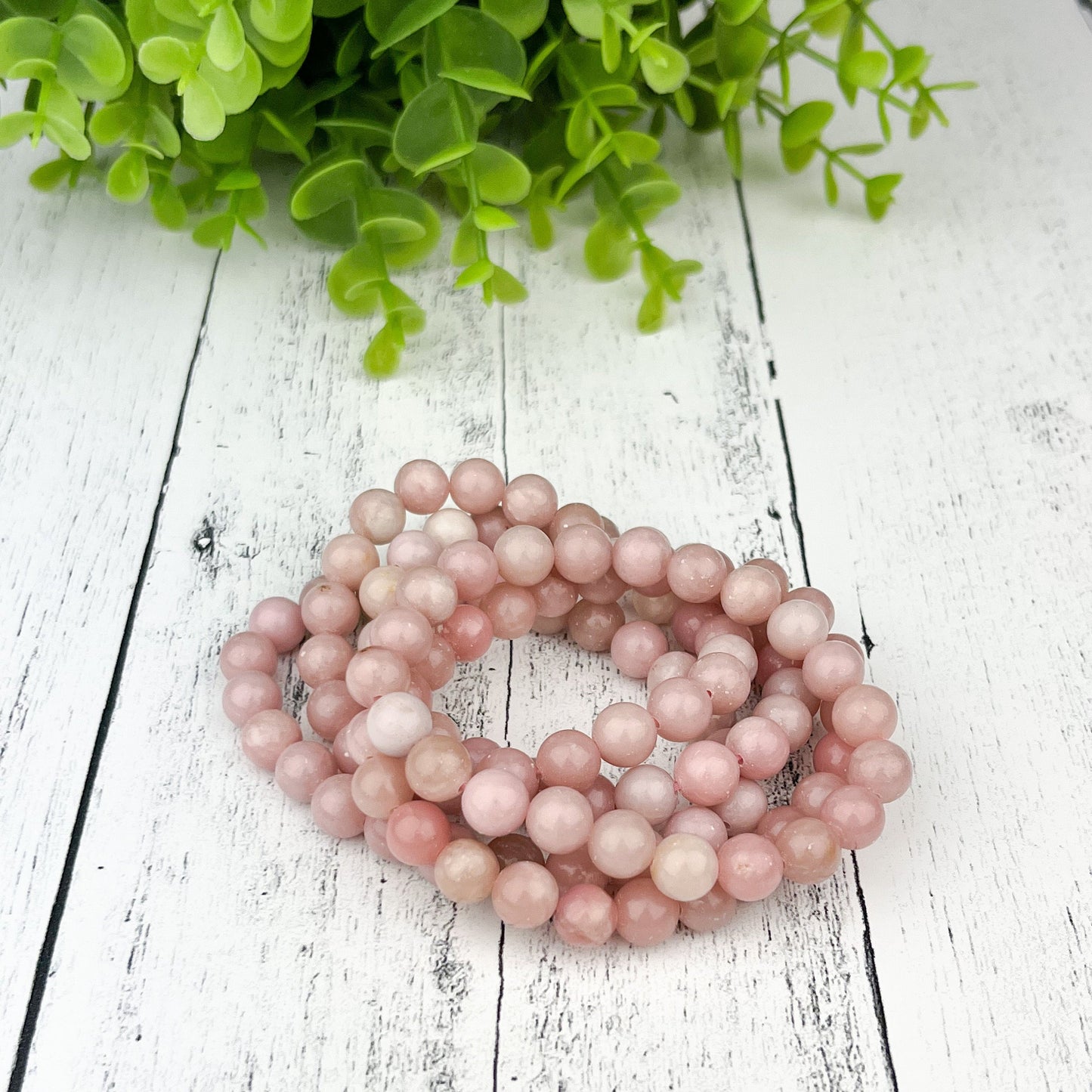 Pink Opal Gemstone Bracelet 8mm