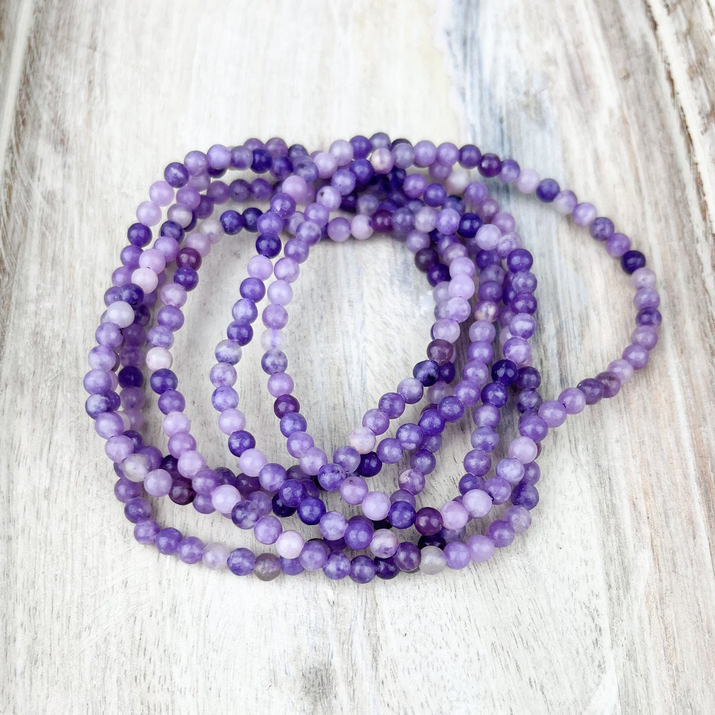 Lepidolite Gemstone Bracelet 4mm