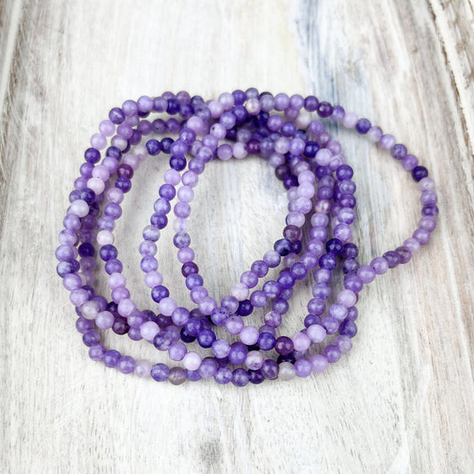 Lepidolite Gemstone Bracelet 4mm
