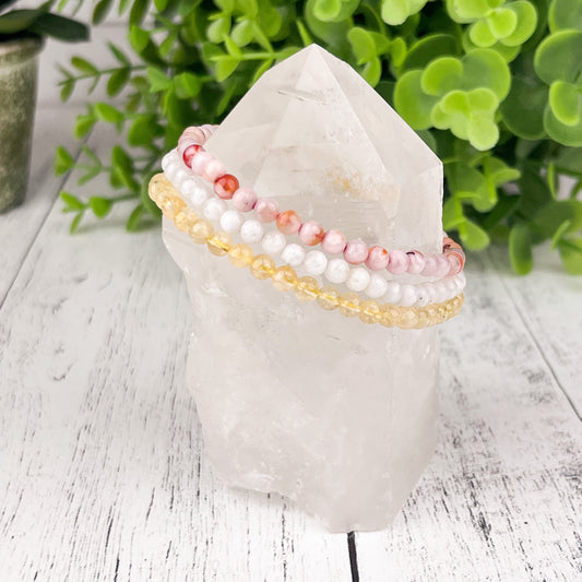 New Beginnings Stack Bracelet Set 4mm