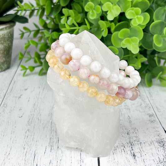 New Beginnings Stack Bracelet Set 8mm