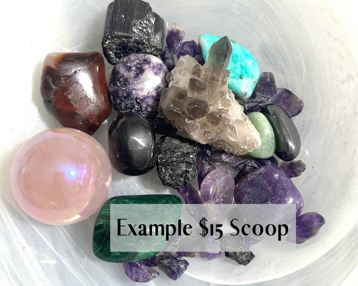 Manifestation Mystery Box – Crystal Confetti Mystery Scoop | Healing Crystals, Gemstone Grab Bag, Surprise Box