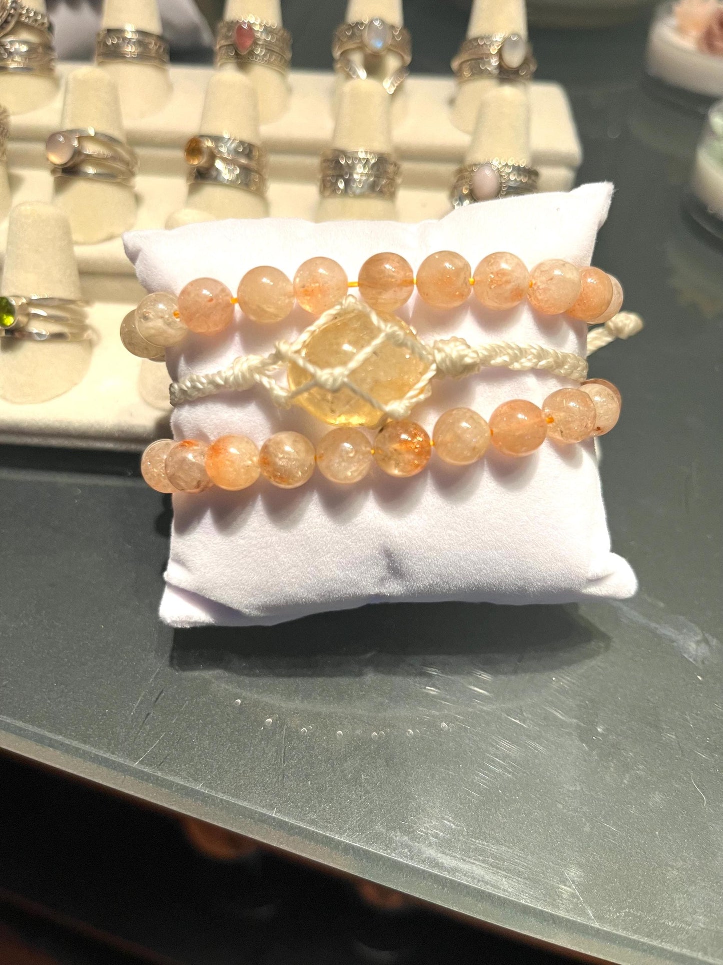 Crystal Bracelet Mystery Scoop Handmade Gemstone & Knotted Bracelet Bundle · Intention Jewelry Gift · Surprise Stack