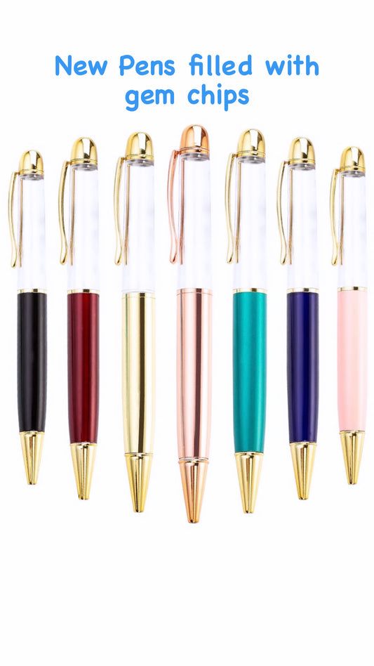 Crystal Manifestation Pen | Affirmation Pen | Intention Pen |Goal writing | Witchy pens | Crystals for abundance
