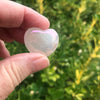 Angel Aura Rose Quartz Pocket Heart