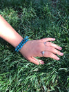 Blue Apatite Gemstone Bracelet 8mm