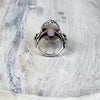 Rose Quartz Gemstone .925 Sterling Silver Ring