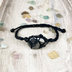 Hand Knotted Crystal Bracelet with Hematite