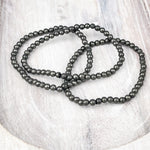 Pyrite Gemstone Bracelet 4mm
