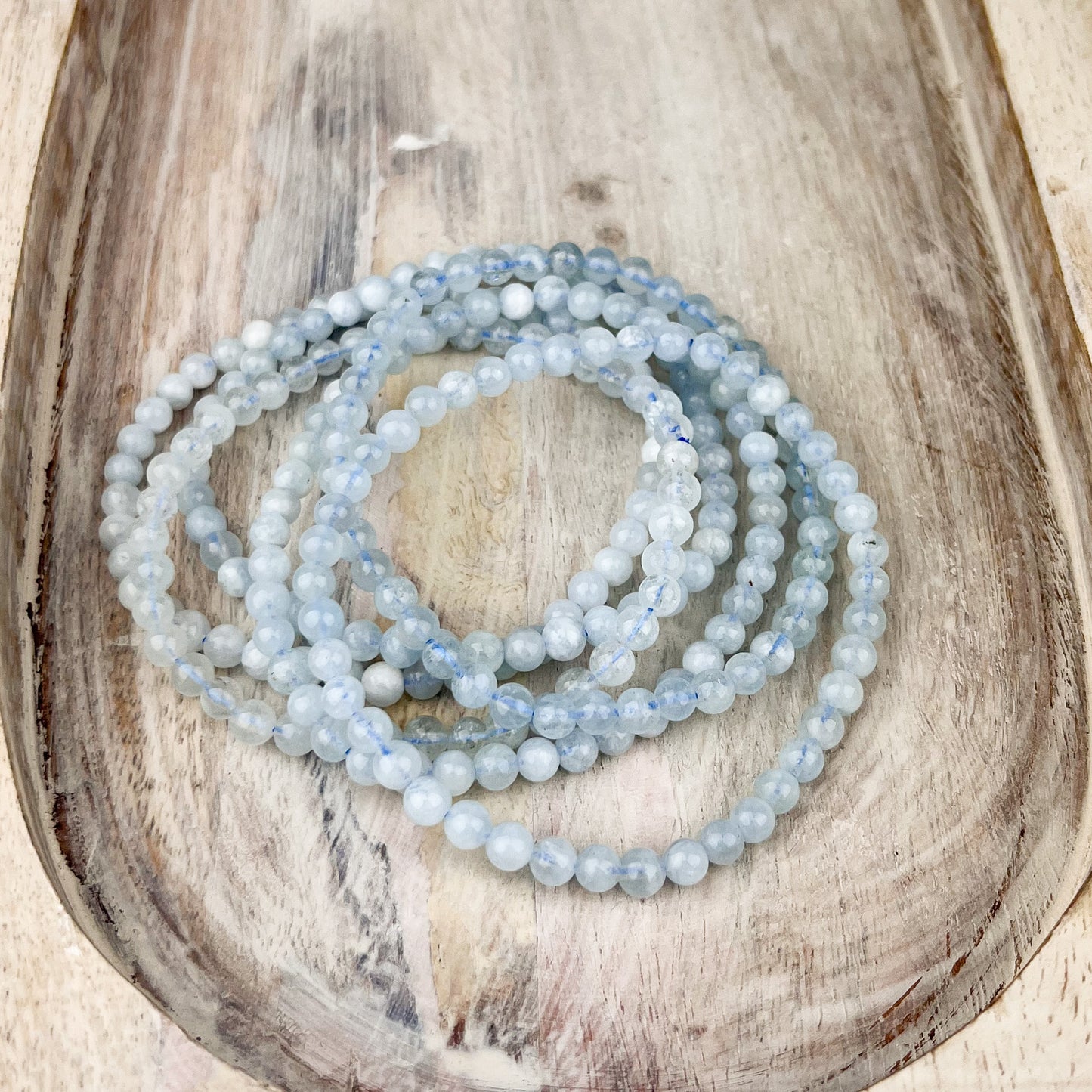 Aquamarine Gemstone Bracelet 4mm