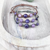Hand Knotted Bead Bracelet with Lepidolite