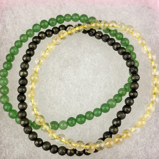 Abundance Beaded Stacking Bracelet Set 4mm
