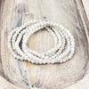 White Moonstone Gemstone Bracelet 4mm