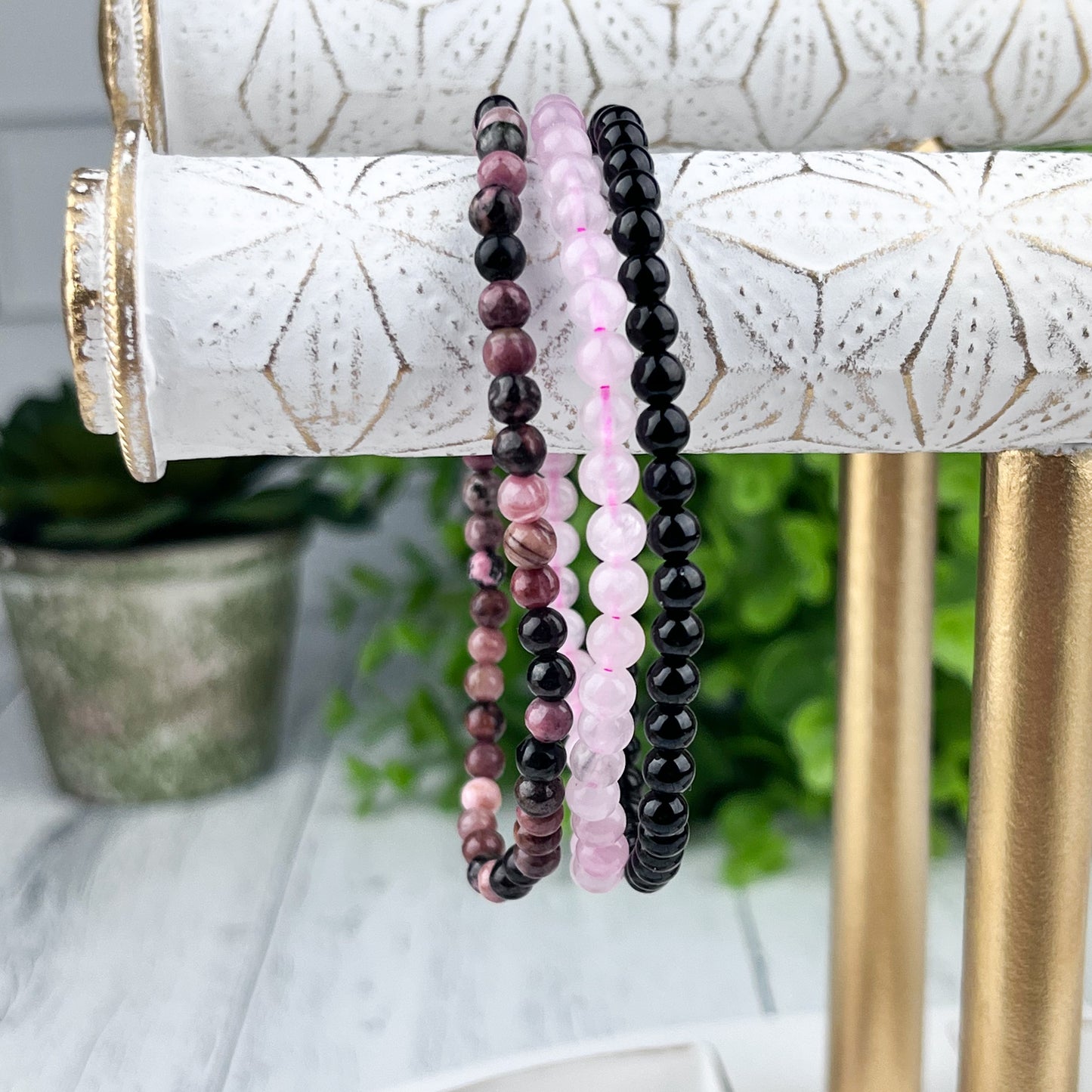Stress Relief Stack Bracelet Set 4mm