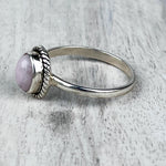 Pink Opal Gemstone .925 Sterling Silver Ring